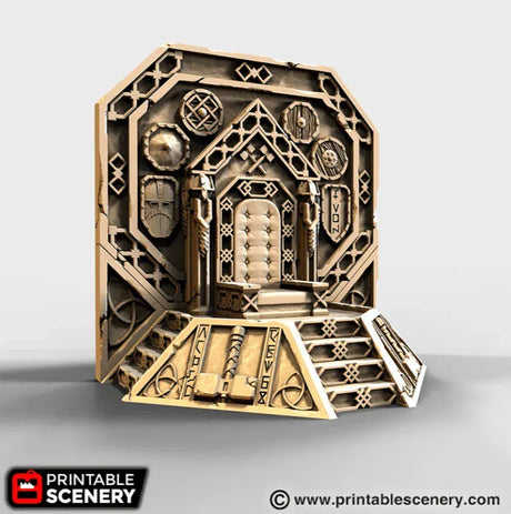 Tabletop Terrain Terrain Ironhelm Throne - Dwarven Fantasy Terrain