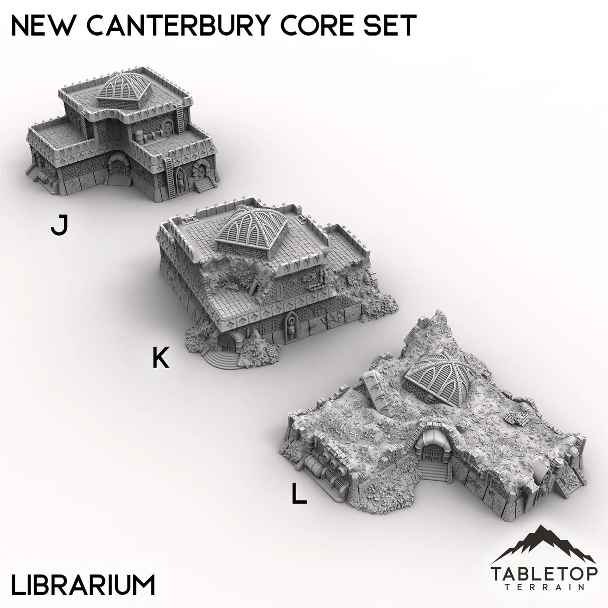 Tabletop Terrain Terrain J: Librarium - Intact New Canterbury Core Set - 6mm
