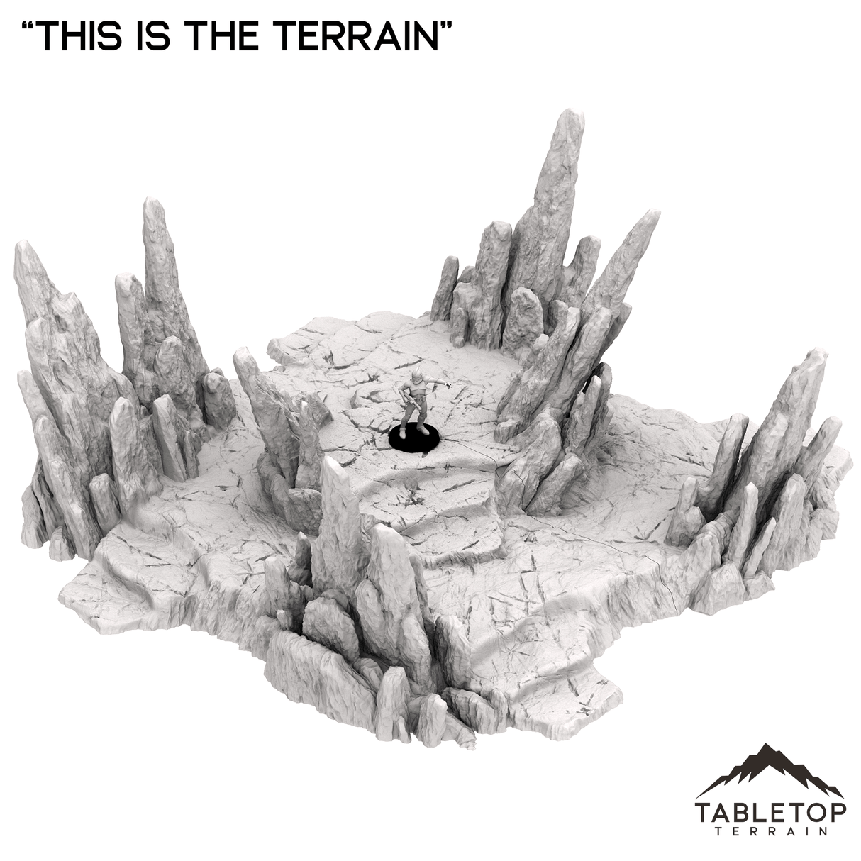 Tabletop Terrain Terrain Jagged Rocks - "This Is The Terrain"