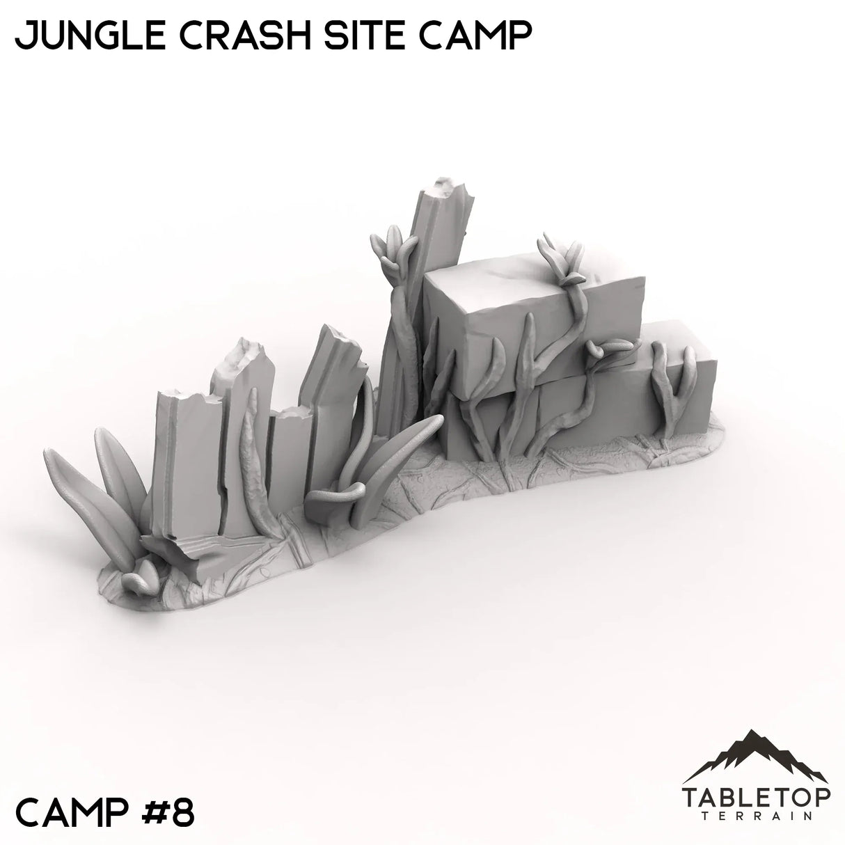 Tabletop Terrain Terrain Jungle Crash Site Camp