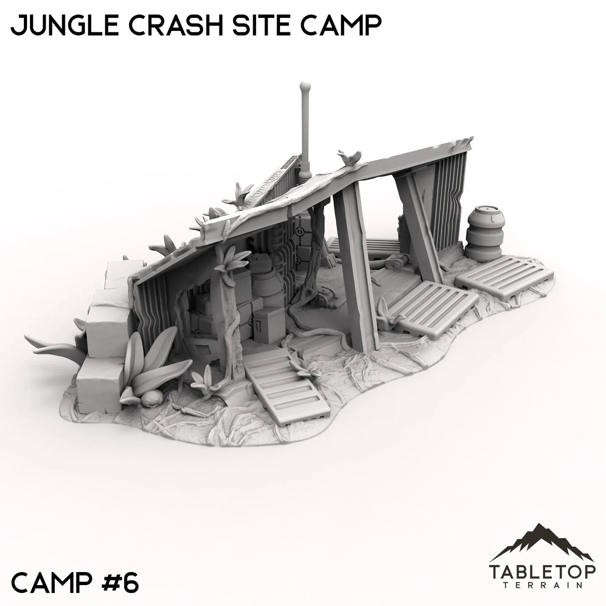 Tabletop Terrain Terrain Jungle Crash Site Camp