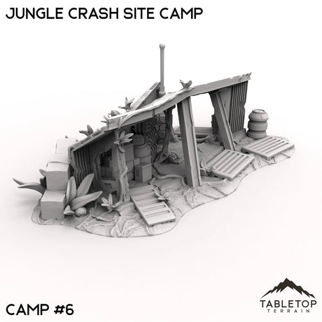Tabletop Terrain Terrain Jungle Crash Site Camp