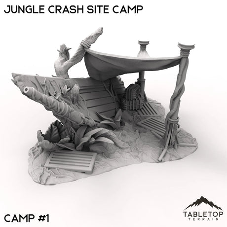 Tabletop Terrain Terrain Jungle Crash Site Camp