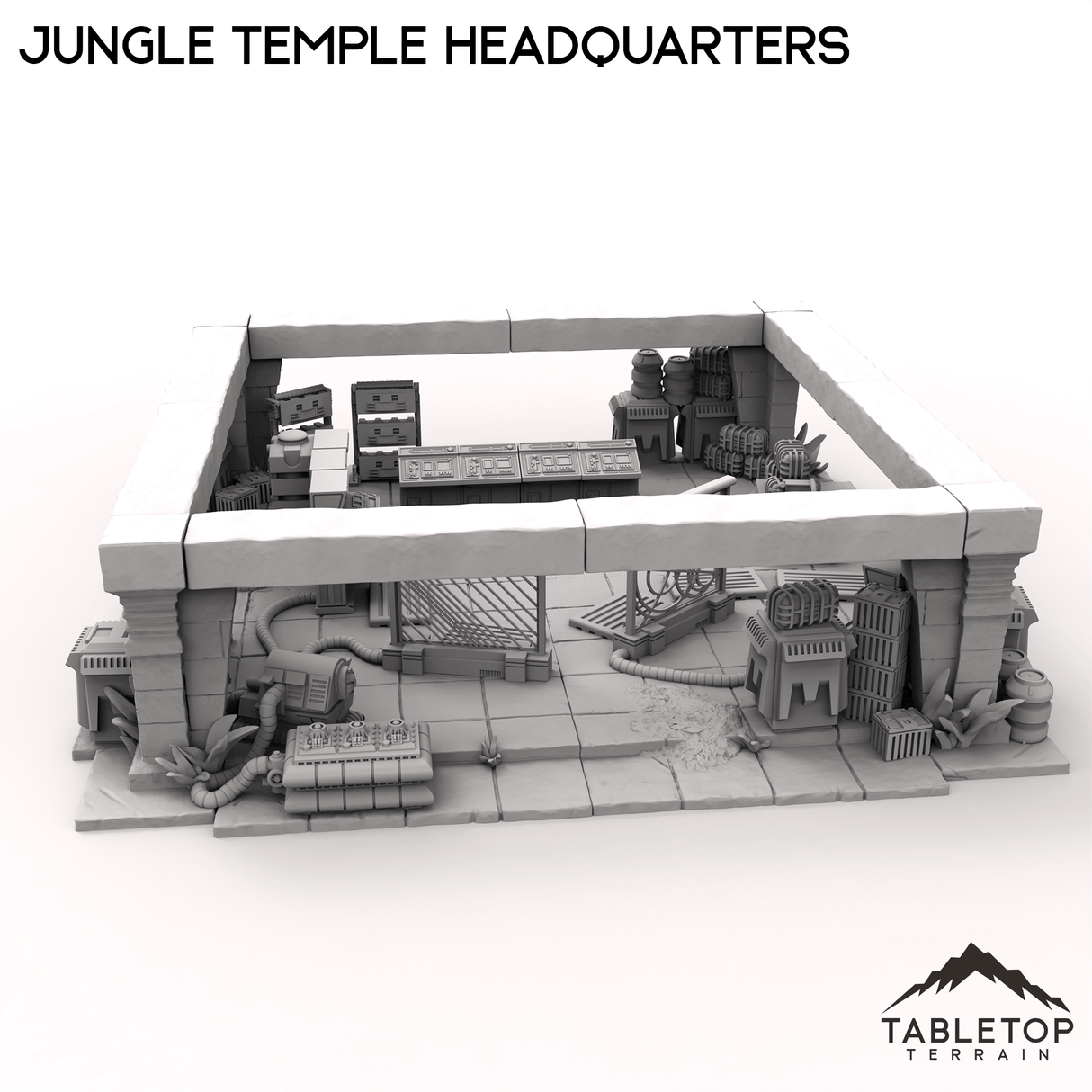 Tabletop Terrain Terrain Jungle Temple Headquarters