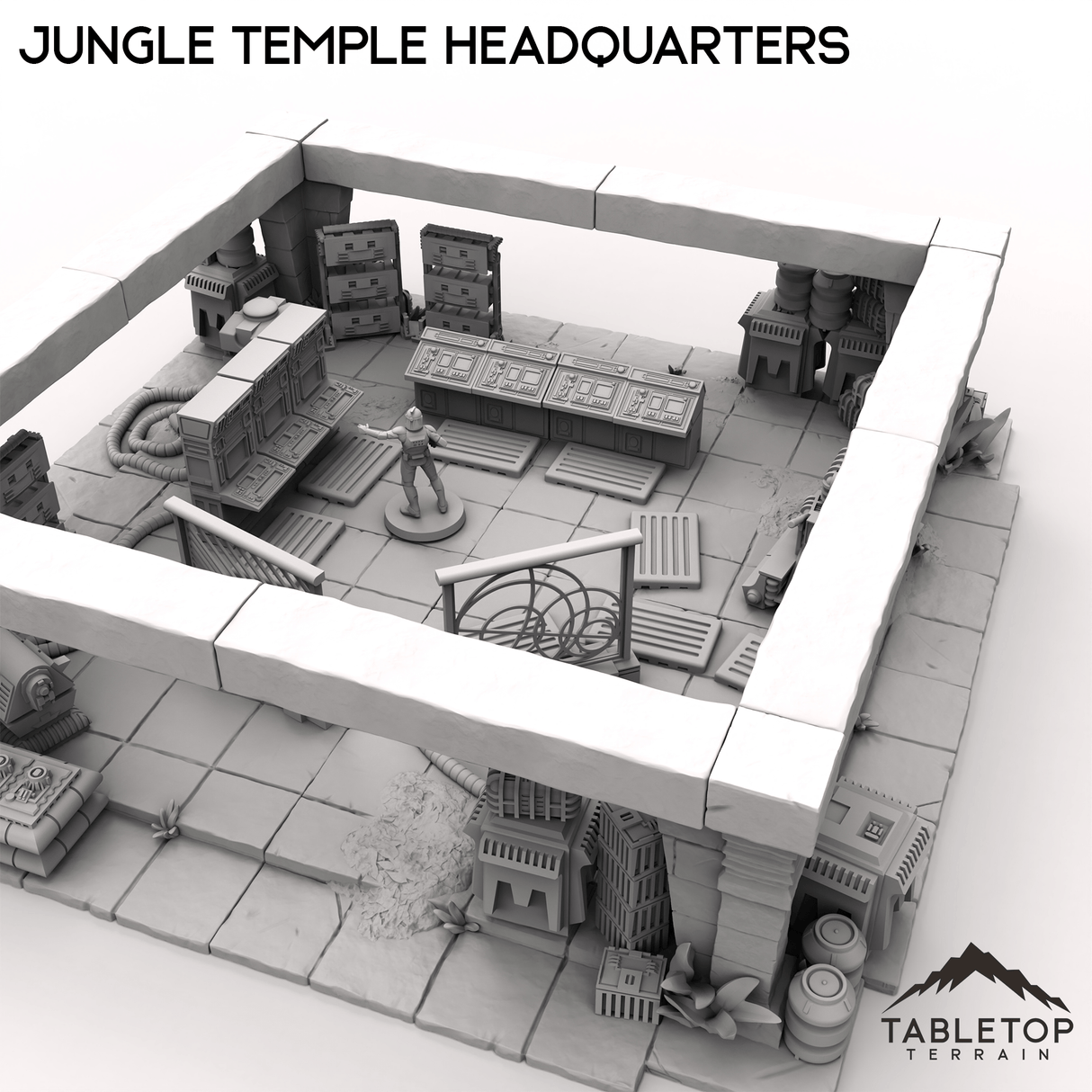 Tabletop Terrain Terrain Jungle Temple Headquarters