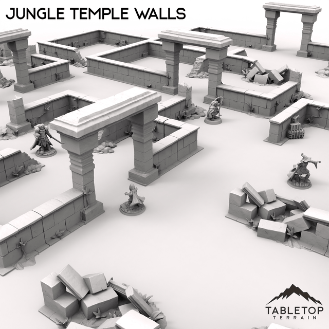 Tabletop Terrain Terrain Jungle Temple Walls