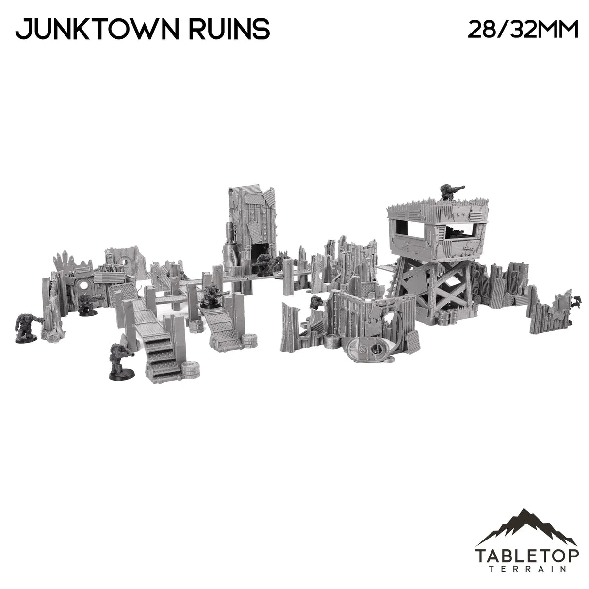 Tabletop Terrain Terrain Junktown Ruins Ork Table Set