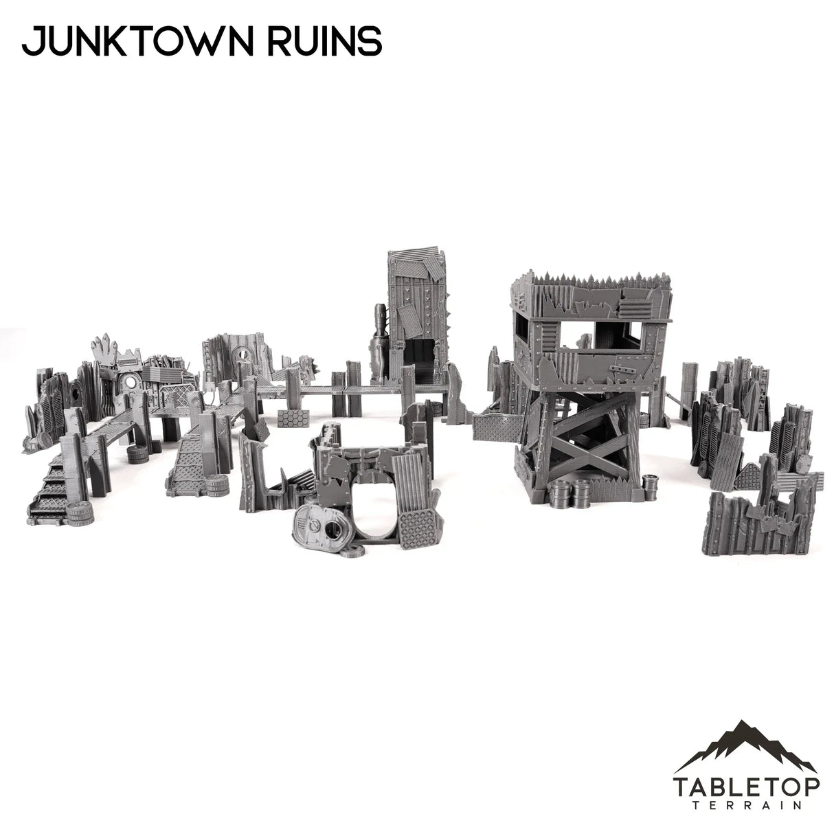 Tabletop Terrain Terrain Junktown Ruins Ork Table Set