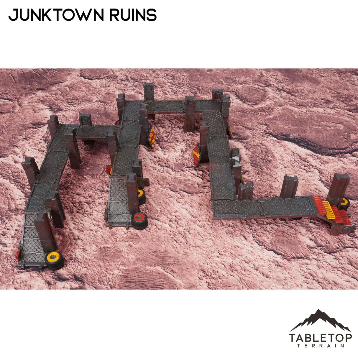 Tabletop Terrain Terrain Junktown Ruins Ork Table Set