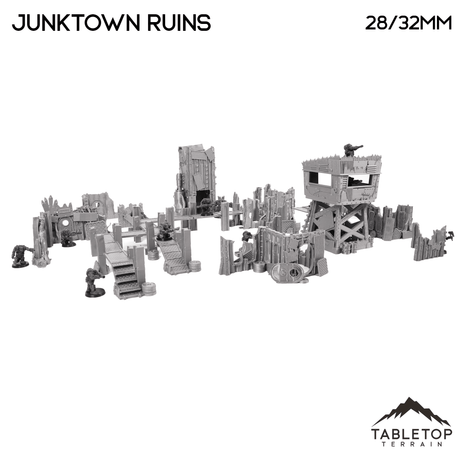 Tabletop Terrain Terrain Junktown Ruins Table Set