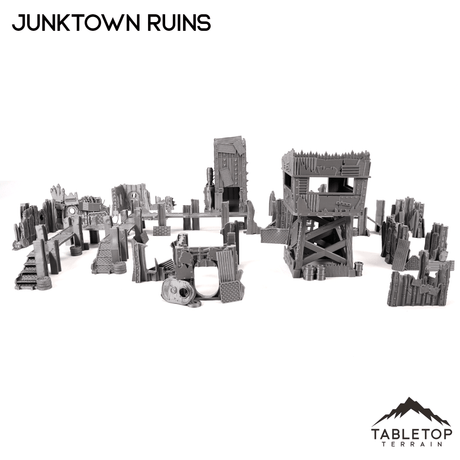 Tabletop Terrain Terrain Junktown Ruins Table Set