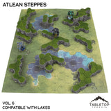 Tabletop Terrain Terrain Lakes Compatible Map Hill Sets - Atlean Steppes