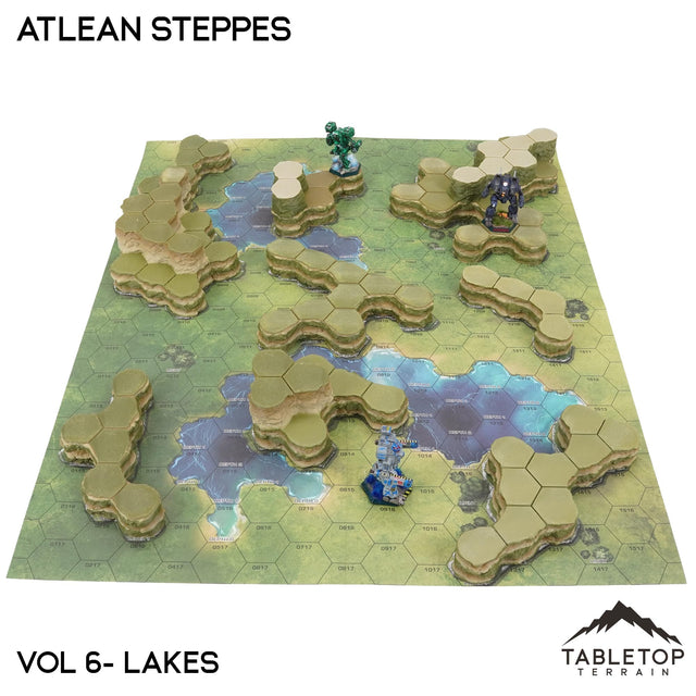 Tabletop Terrain Terrain Lakes Compatible Map Hill Sets - Atlean Steppes