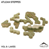 Tabletop Terrain Terrain Lakes Compatible Map Hill Sets - Atlean Steppes