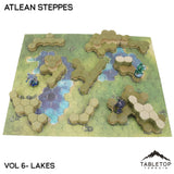 Tabletop Terrain Terrain Lakes Compatible Map Hill Sets - Atlean Steppes