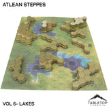 Tabletop Terrain Terrain Lakes Compatible Map Hill Sets - Atlean Steppes