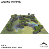 Tabletop Terrain Terrain Lakes Compatible Map Hill Sets - Atlean Steppes