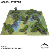 Tabletop Terrain Terrain Lakes Compatible Map Hill Sets - Atlean Steppes