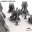 Tabletop Terrain Terrain Landing Capsules