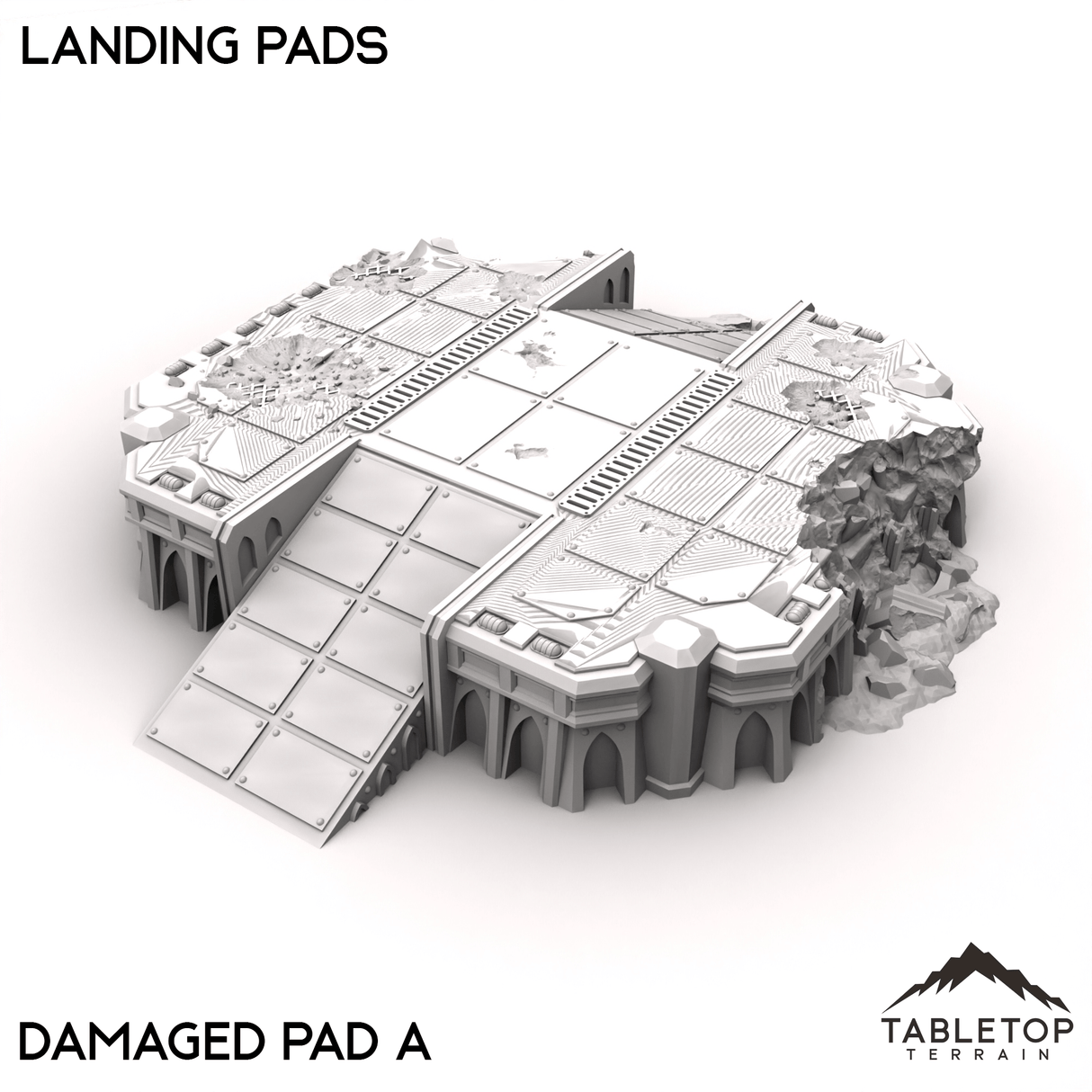 Tabletop Terrain Terrain Landing Pads - Phoebian V Airfield