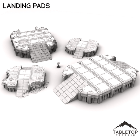 Tabletop Terrain Terrain Landing Pads - Phoebian V Airfield