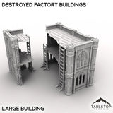 Tabletop Terrain Terrain Large / 32mm Destroyed Factory Buildings
