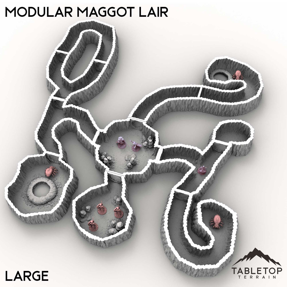 Tabletop Terrain Terrain Large / 32mm Modular Maggot Lair