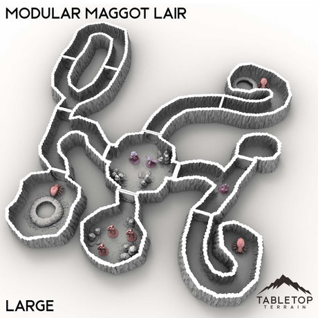 Tabletop Terrain Terrain Large / 32mm Modular Maggot Lair