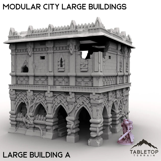 Tabletop Terrain Terrain Large Building A / 32mm Modular City Large Buildings