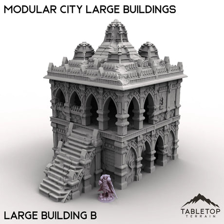 Tabletop Terrain Terrain Large Building B / 32mm Modular City Large Buildings