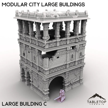 Tabletop Terrain Terrain Large Building C / 32mm Modular City Large Buildings