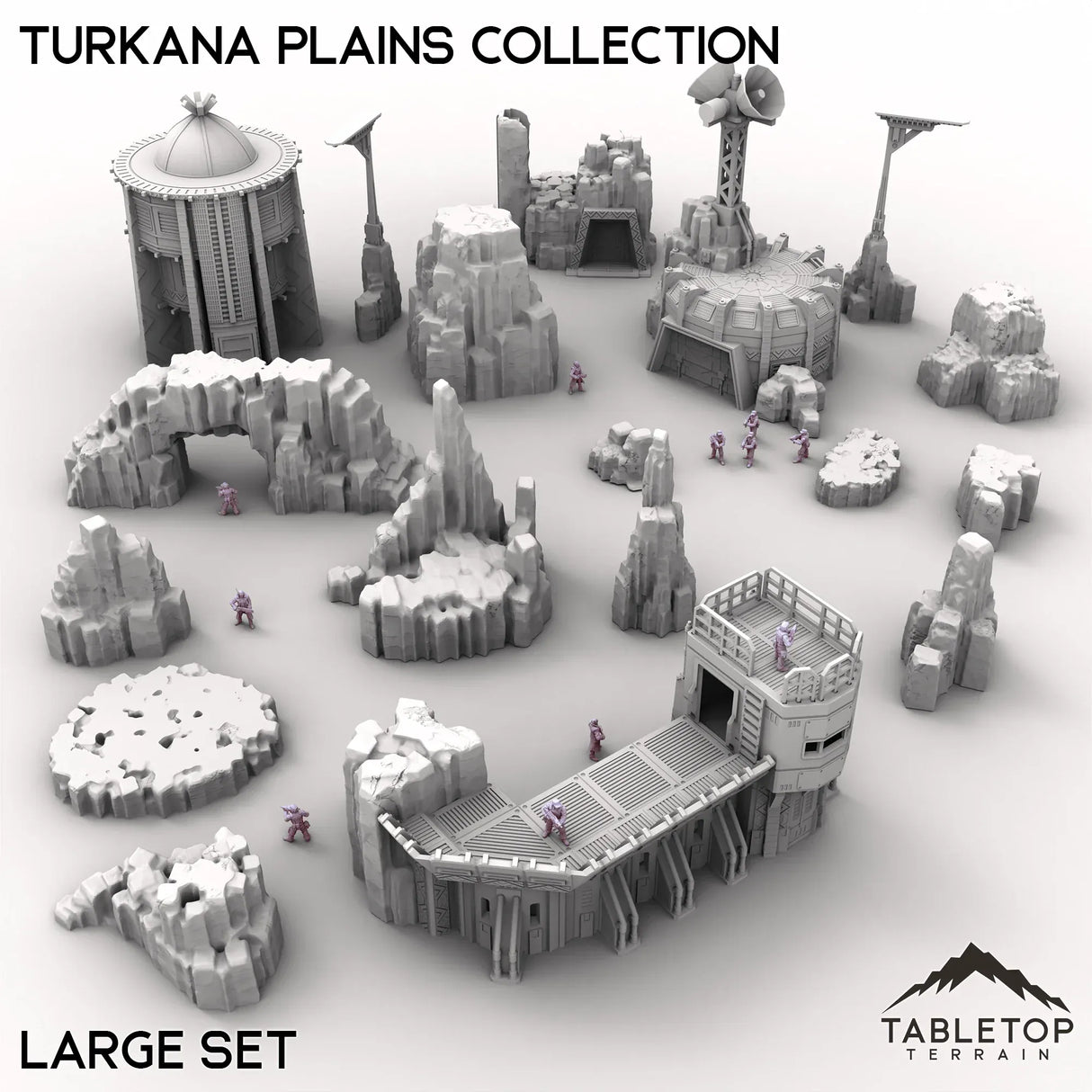 Tabletop Terrain Terrain Large Set Turkana Plains Collection