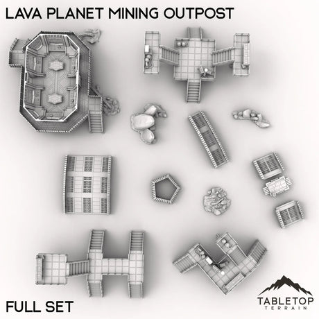 Tabletop Terrain Terrain Lava Planet Mining Outpost