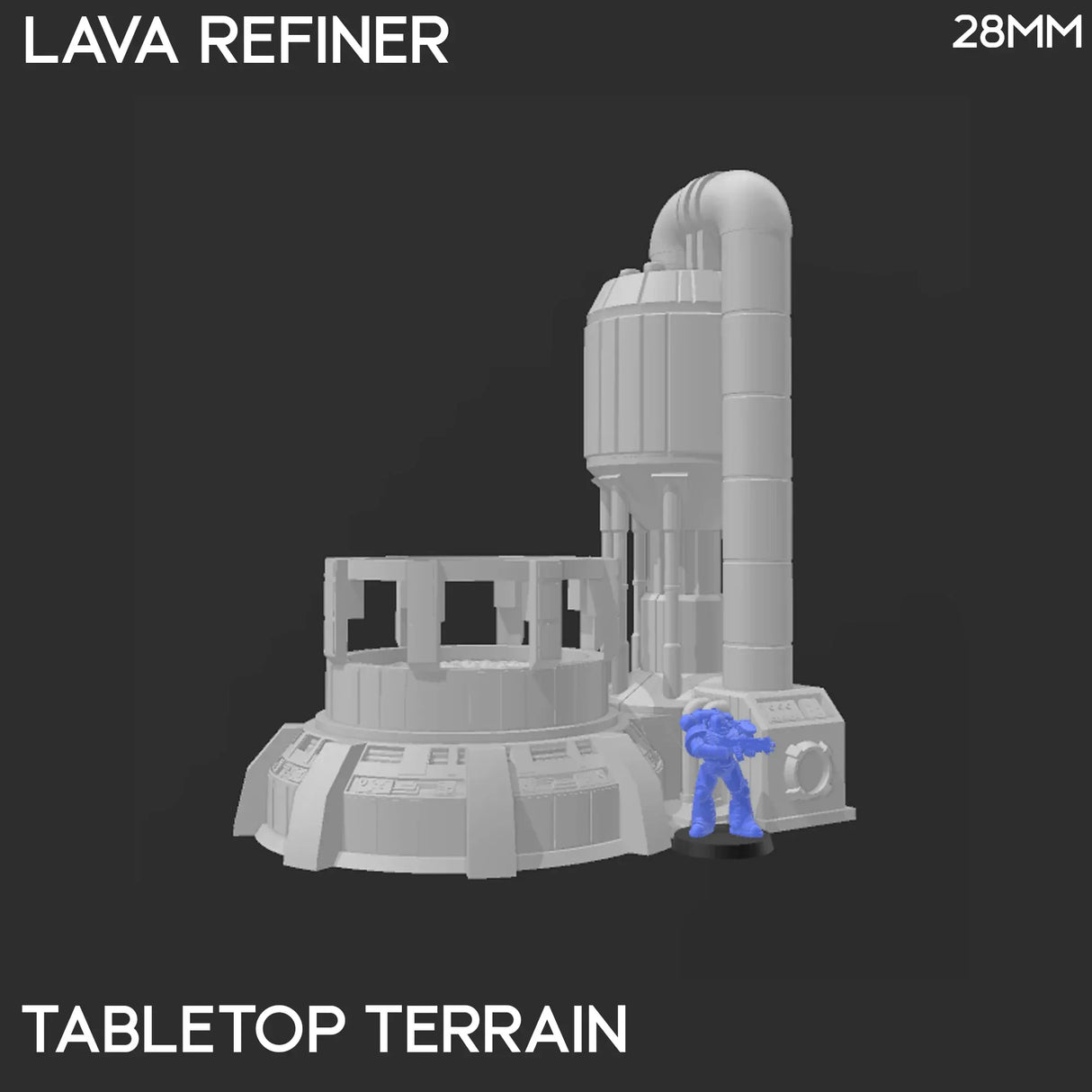 Tabletop Terrain Terrain Lava Refiner - Star Wars Legion Terrain