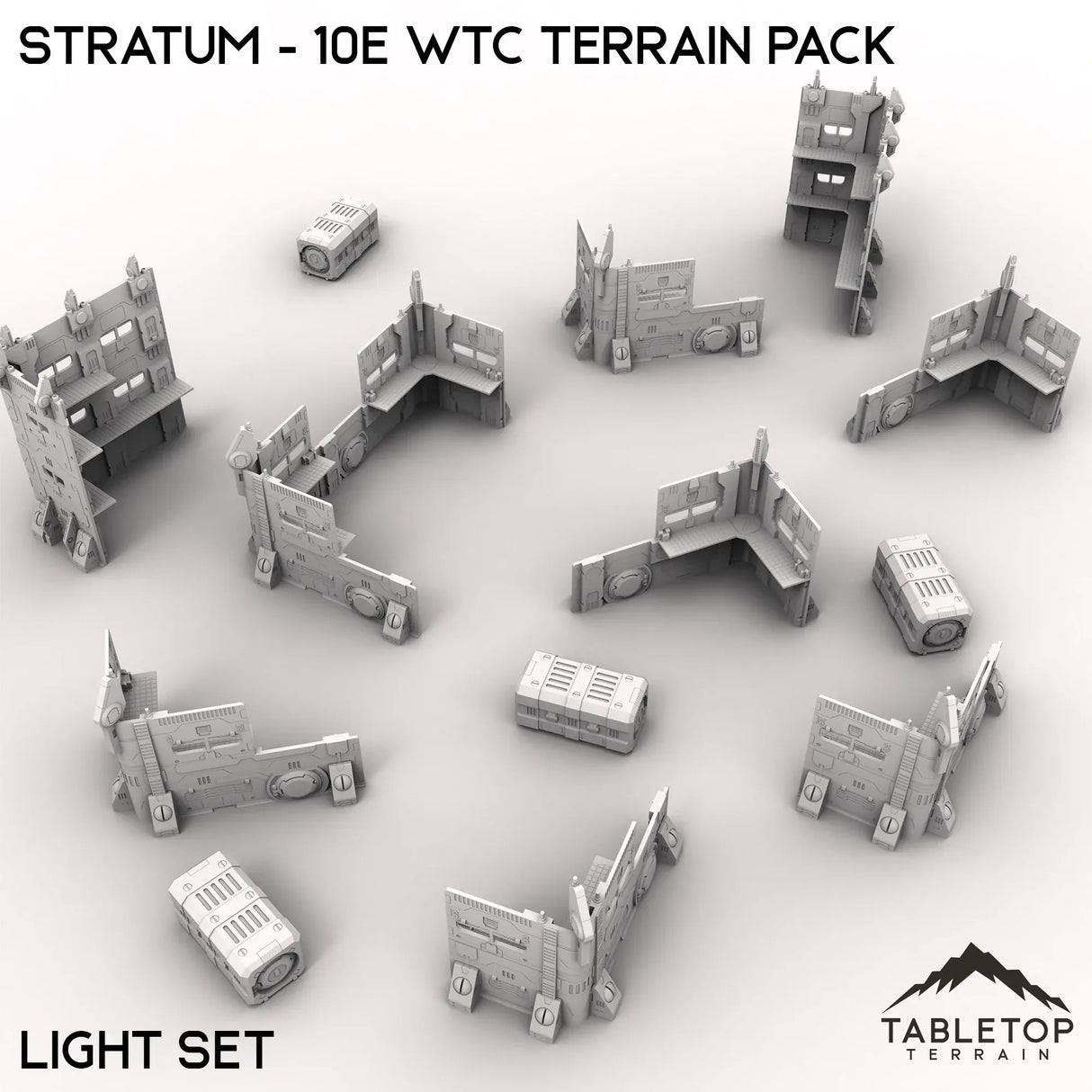 Tabletop Terrain Terrain Light Stratum - WTC compatible Terrain Pack