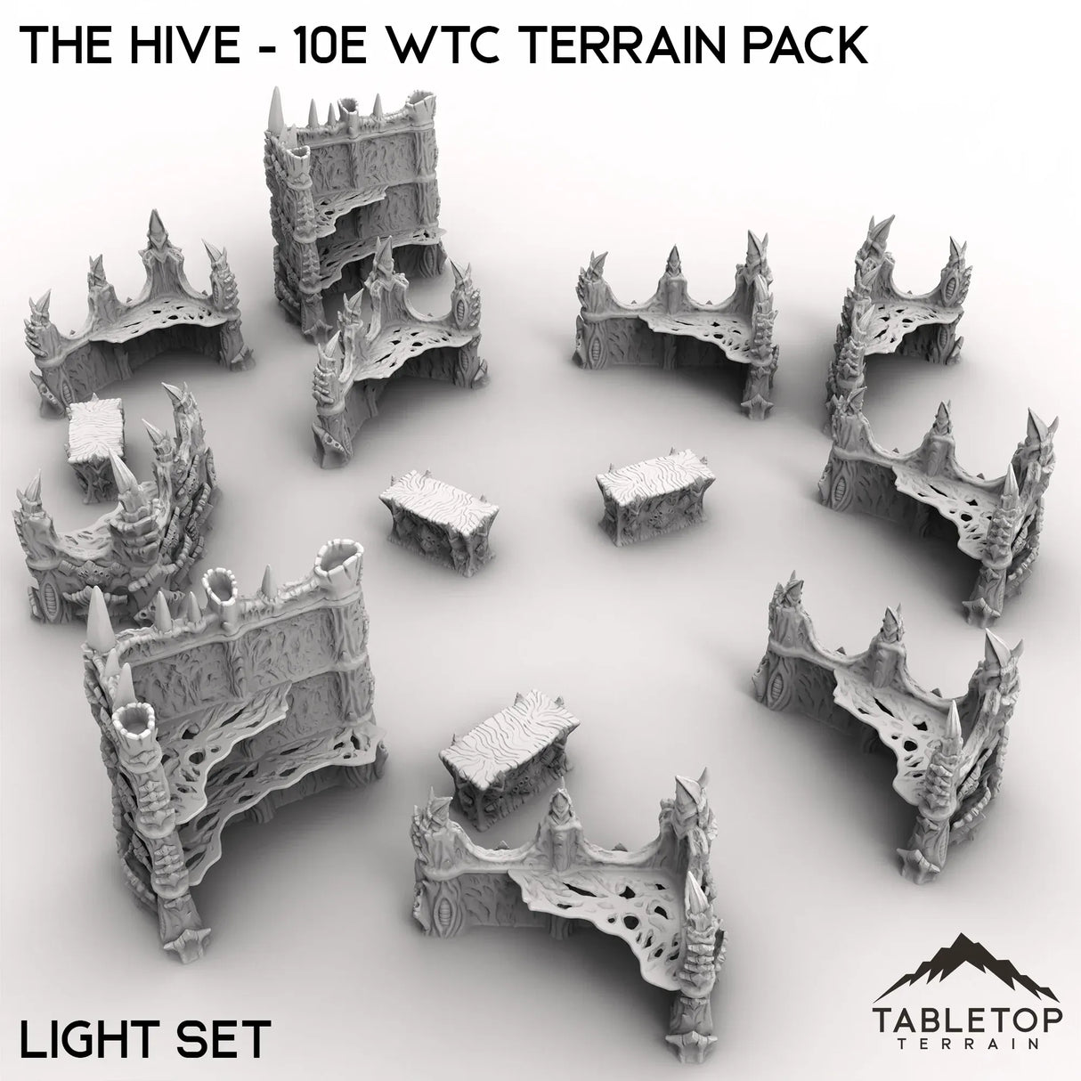 Tabletop Terrain Terrain Light The Hive - WTC compatible Terrain Pack