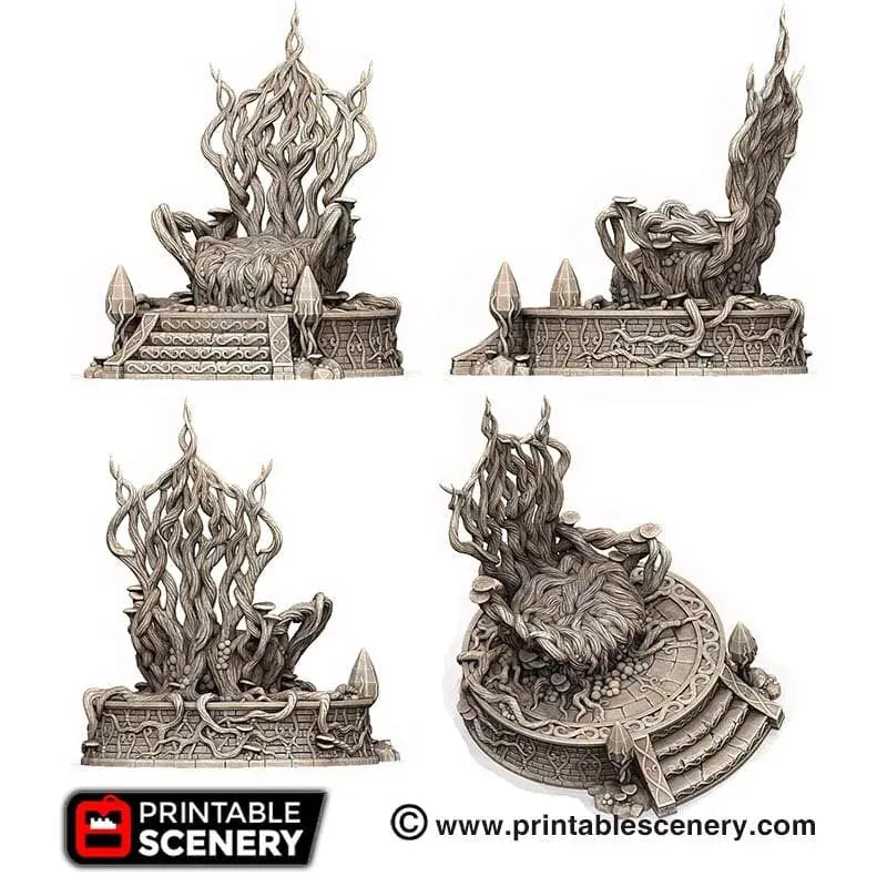 Tabletop Terrain Terrain Living Throne - Elven Terrain