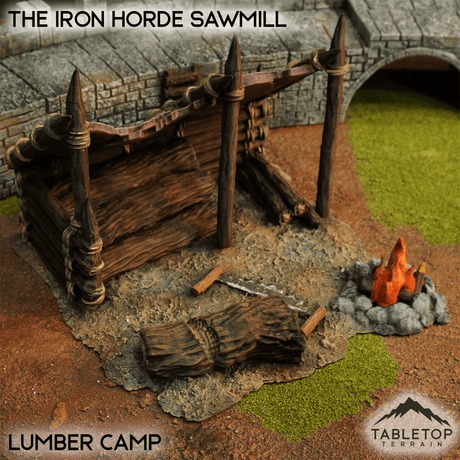 Tabletop Terrain Terrain Lumber Camp / 32mm The Iron Horde Sawmill
