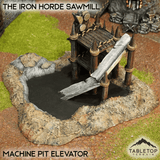 Tabletop Terrain Terrain Machine Pit Elevator / 32mm The Iron Horde Sawmill