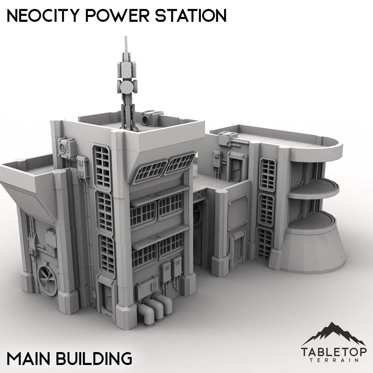 Tabletop Terrain Terrain Main Building / 32mm NeoCity Power Station