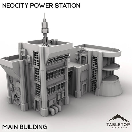 Tabletop Terrain Terrain Main Building / 32mm NeoCity Power Station
