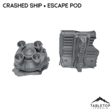 Tabletop Terrain Terrain Massa'Dun Crashed Ship + Escape Pod