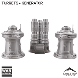 Tabletop Terrain Terrain Massa'Dun Turrets + Generator