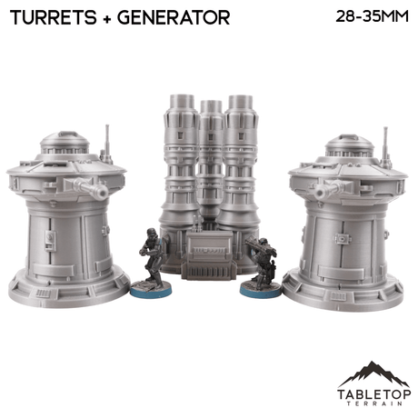 Tabletop Terrain Terrain Massa'Dun Turrets + Generator