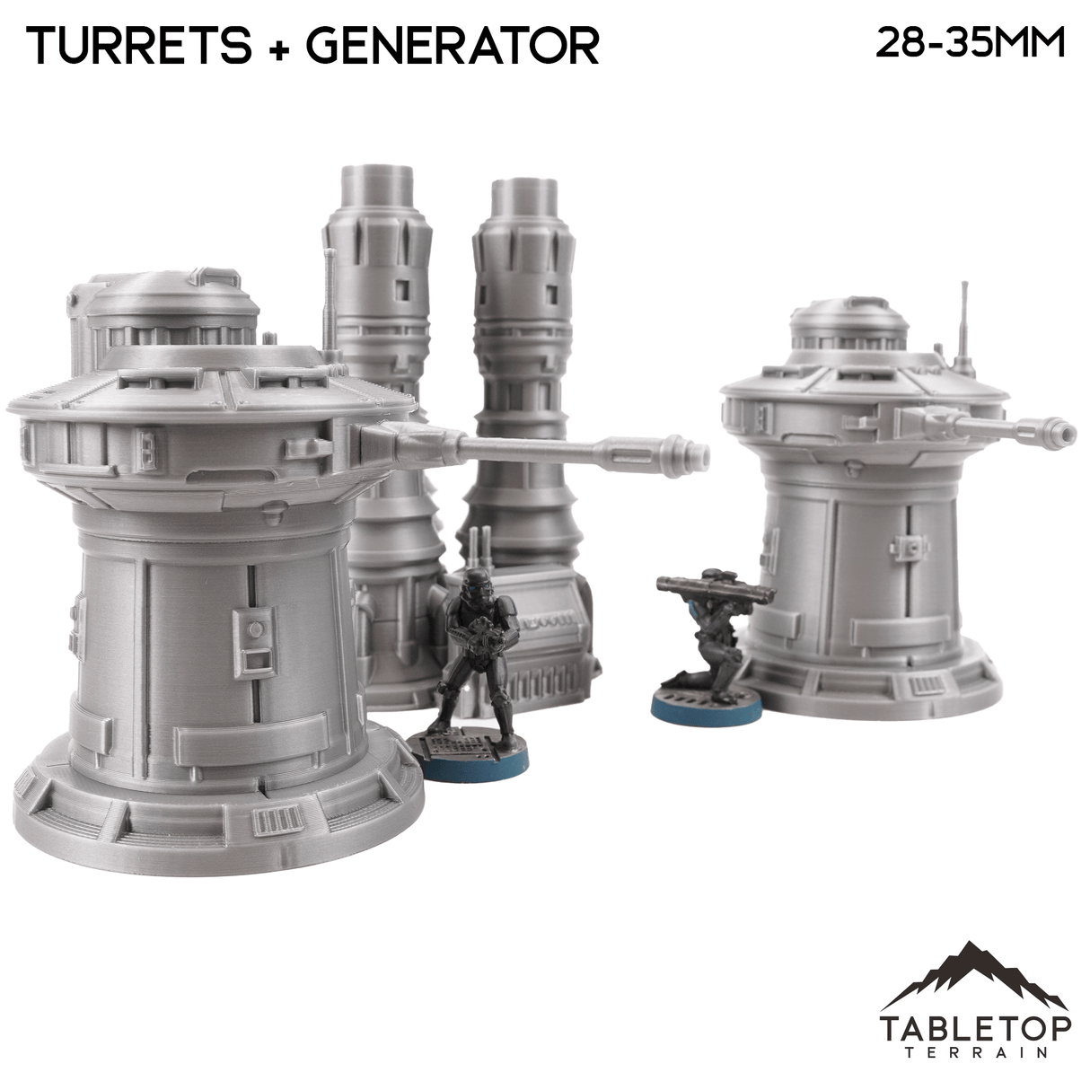 Tabletop Terrain Terrain Massa'Dun Turrets + Generator