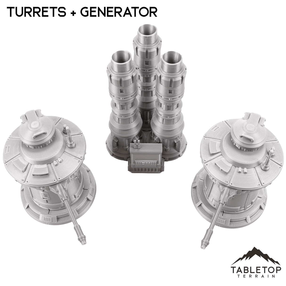 Tabletop Terrain Terrain Massa'Dun Turrets + Generator