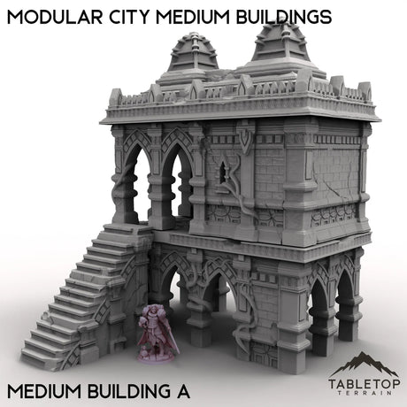 Tabletop Terrain Terrain Medium Building A / 32mm Modular City Medium Buildings