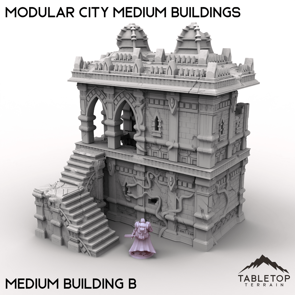 Tabletop Terrain Terrain Medium Building B / 32mm Modular City Medium Buildings