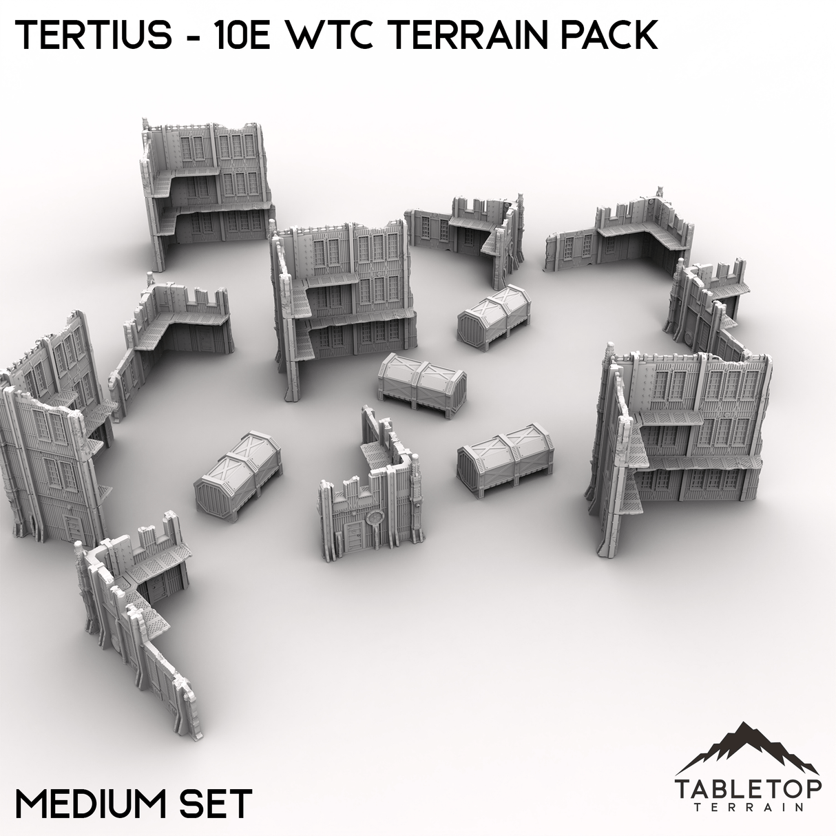 Tabletop Terrain Terrain Medium Tertius - WTC compatible Terrain Pack