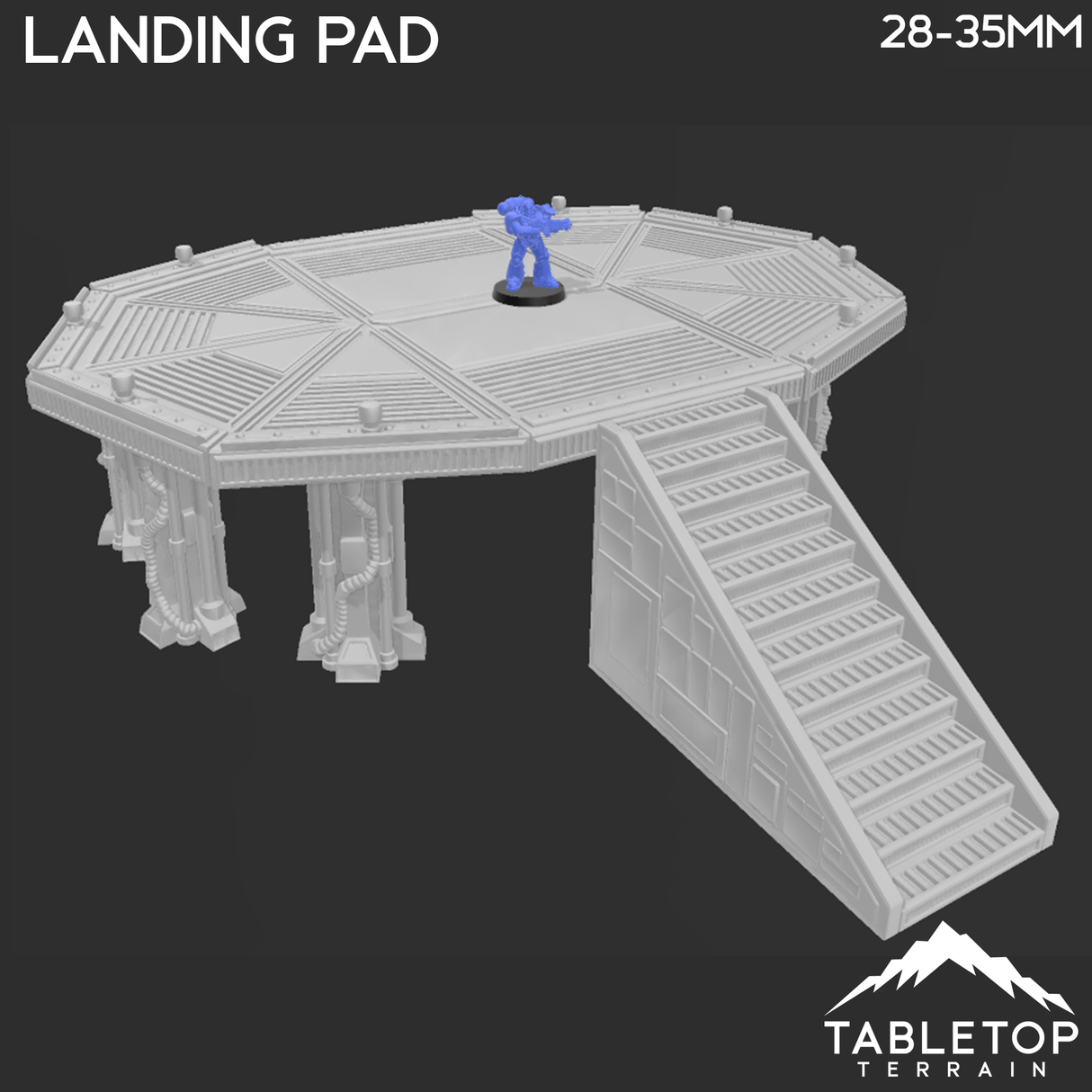 Tabletop Terrain Terrain Midrim City Landing Pad - Star Wars Legion Terrain